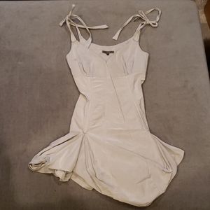 Liliane H Asymmetrical Pinstripe Dress